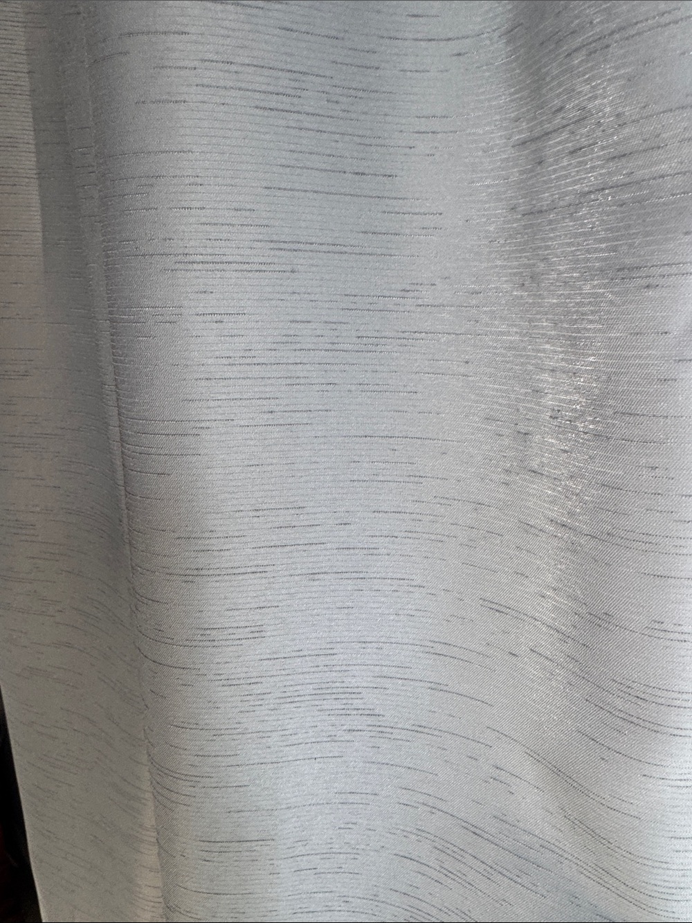 2 Pair Light Blue Ruffled Window Curtains - Picture 7 of 7